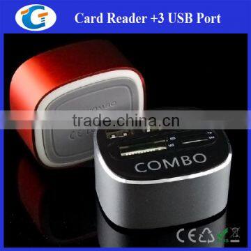 Gift Item Multi Functions Usb Combos Usb 2.0 Hub With Card Reader photo-2