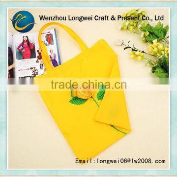 rose shaped folding shopping bag/cheap shopping bags