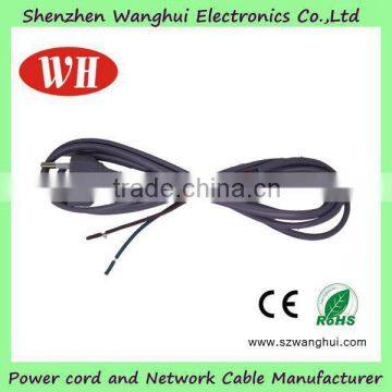 Copper conductor ac power cord for tv 2 pin ac power cord