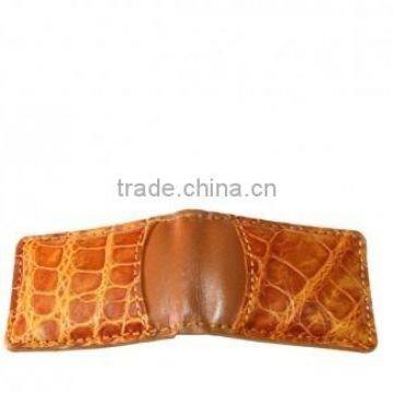 Crocodile Leather Money Clip Wallet SCW-007 photo-2