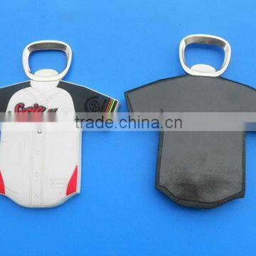 pvc bottle opener with 3D shapeed T-shirt