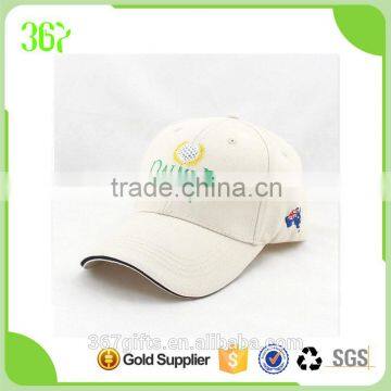 Promotional Plain Colour Golf Cotton Six Panel Baseball Cap