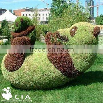 Green Artificial Panda Garden Animal Grass Statue Sculpture Mosaiculture photo-2