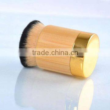 New upscale polishing Tarte style bamboo handle pier chubby foundation brush and BB Cream brush