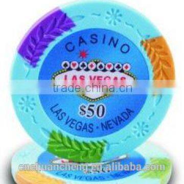 Clay Poker Chips For Casino Gaming,14g Custom Casino Gamble Card Game Las Vegas logo poker chips