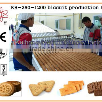 KH 250-1200 professional biscuit making machine price with CE approved