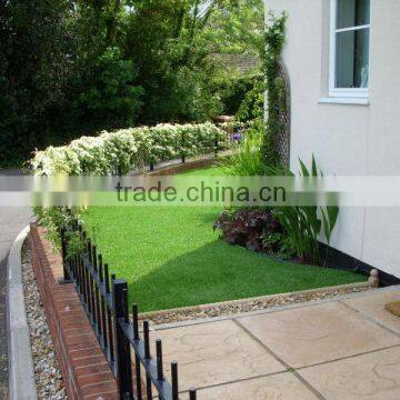 Natural Colour Artificial Turf for Landscape U Shaped Fiber photo-5