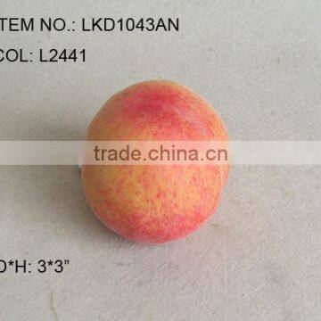 2013Artificial Fake Fruits 3*3 Inch Artificial Polyfoam Weighted Peach House Decoration