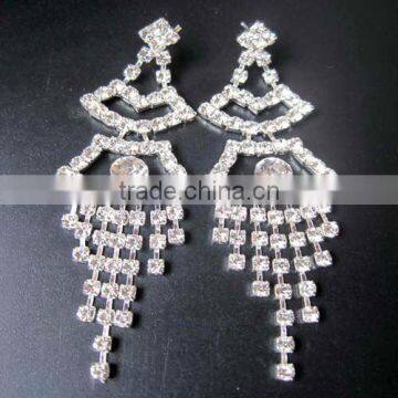 bridal AB crystal earrings