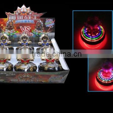 Wholesale - Spiderman LED Flash Light Spinning Spin Top Beyblade Music Laser Wind Up Toy New