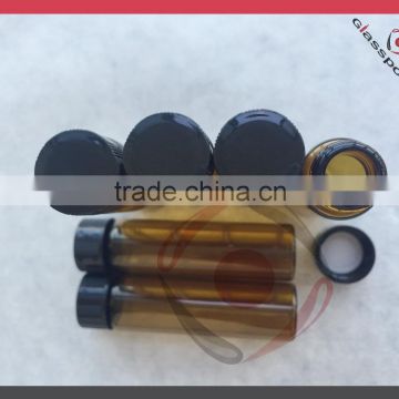 Small vials for fresh oil with plastic cap