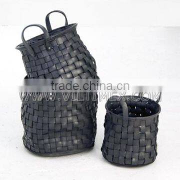 Recycled Tire Woven Baskets