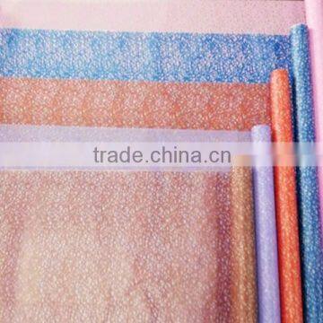 Colorful Reticulate Pattern Colored Cellophane Paper For Gift Wrapping