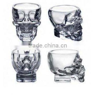 Wholesale New design glass skull cup