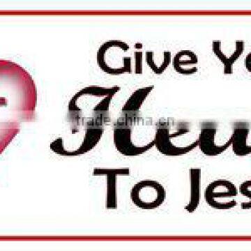 Give Your Heart To Jesus Photo License Plate