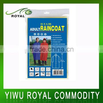 Cheap Disposable Plastic Promotional Raincoat