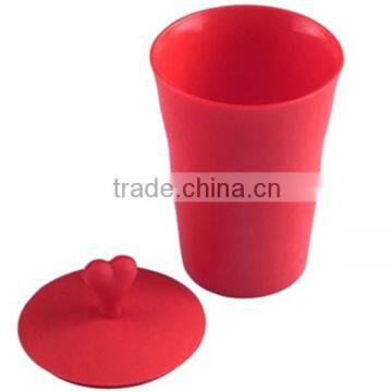 Food grade tall silicone big drinking cups