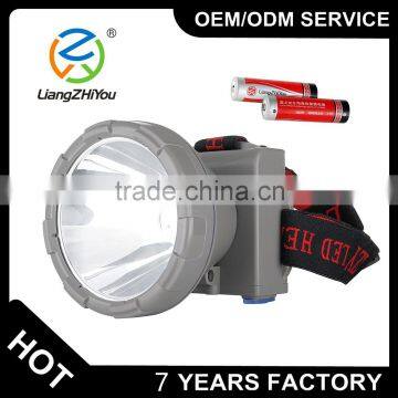 LCD display most power long range headlamp torch , 10W T6 led rechargeable hunting headlight