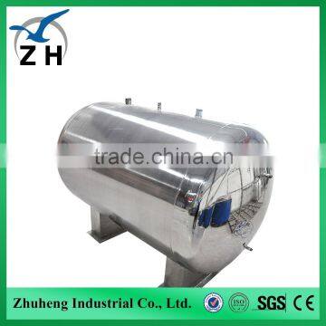 Vertical or horzontal liquid co2 storage tank with heating
