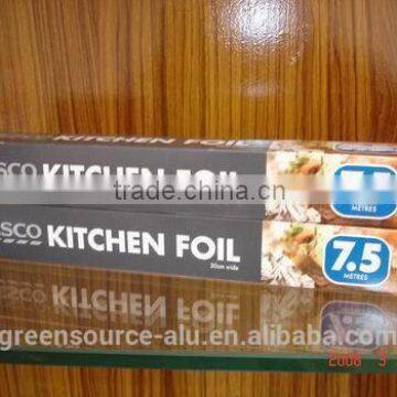 recyclable kitchen aluminum foil roll