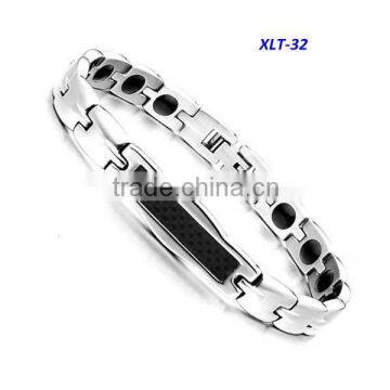 New production titanium bracelet black carbon fiber titanium steel bracelet