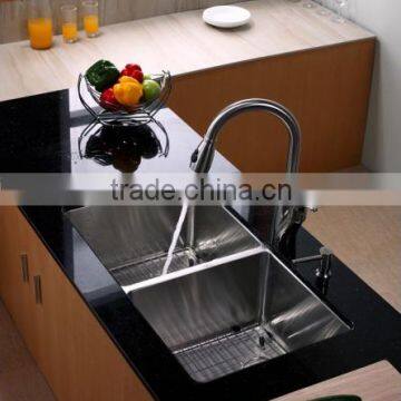 CUPC Certificate Handmade Double Drainer Stainless Steel Kitchen Sink For America 3219 photo-6