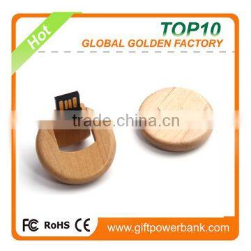 New trend 8gb wooden swivel usb stick