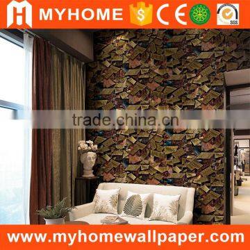 Factory china wall papaer supplier 3d wall decor high quality wallpaper