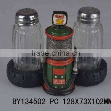 Antler Polyresin Salt Pepper Shaker Holder photo-4