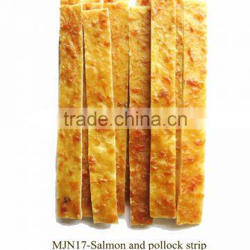 free addivites dog treat salmon pollock strip dog training treat dog snack OEM supplier dog treat natural sea food dog treat