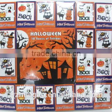 20 boxes Custom Body Tattoo Sticker/temporary Tattoo Body with halloween designs