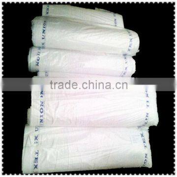 100% cotton flannel white fabric ,two side blush,weight:125gsm double fold packing