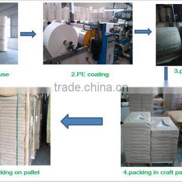 190~200 One Side Virgin Pulp pe Coated Paper Bleach Board/paper Sheet photo-4