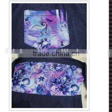 Fashion and Special Painting Jeans Shirt Men photo-4