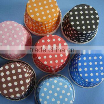 Colorful dots paper baking cases baking cup for cake & muffin