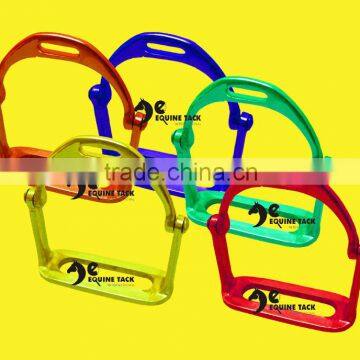Hinged Polo Stirrup Stainless Steel Polo Iron featuring hinges for added player maneuverability.