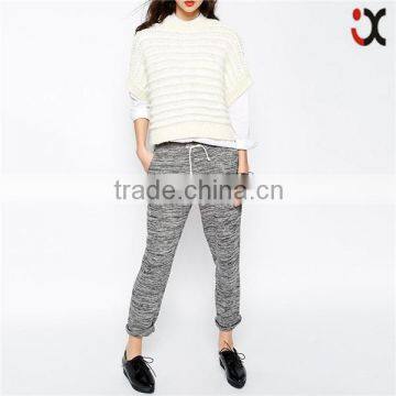 2015 drawstring waist space dye custom jogger sweatpantsJXH448