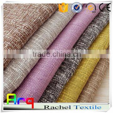 Pure simple design cotton linen material for sofa cover fabric upholstery or hotel curtain cushion