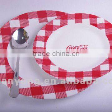 COCACOLA plate for promotion