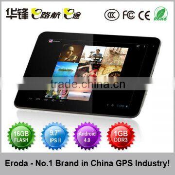 new arriving 9.7 inch IPS II Andriod 4.0,DDR3 1GB,16GB nand flash,tablet pc with blutooth,HDMI port,cheap price