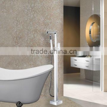 Chrome Plated Hot and Cold Rainfall Freestanding Bathtub Tap