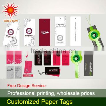 coated paper hang tag