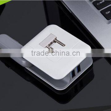 2 in 1 Dual USB Car Cigarette Usb Charger and 2.1A Home Wall Travel AC Charger Power Adapter for Phone US Plug Adapter photo-2