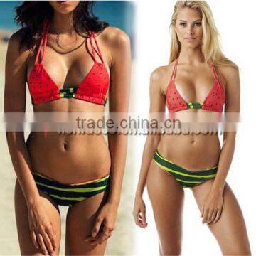 Watermelon design women bikini for summer holiday