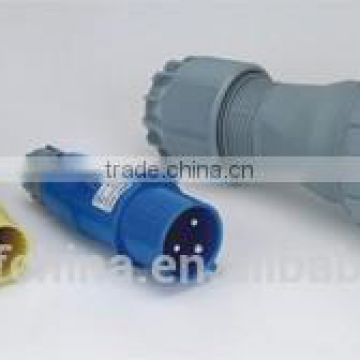 male and female industrial plug and socket