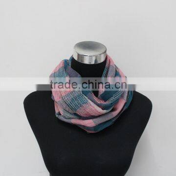 2016 New Fashion winter scarf women Popular big checked desigual infinity scarf shawls