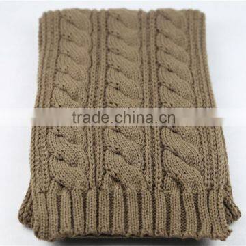 Fashion Women's Twist Flower Wool Knitted Scarves