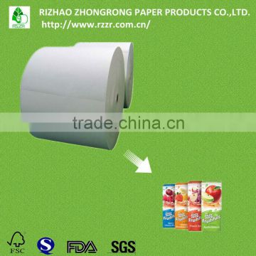 fresh fruit juice packaging paper board with PE laminated