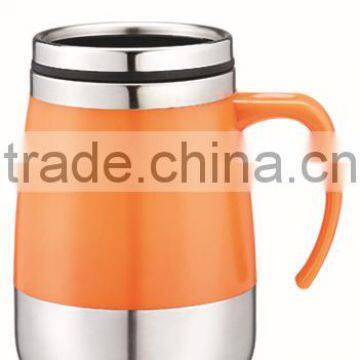 stainless steel double wall auto mug