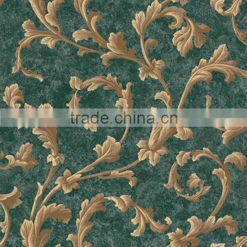 2014 new catalog non-woven foaming wallpaper European style Barzzac 10011 for home deco